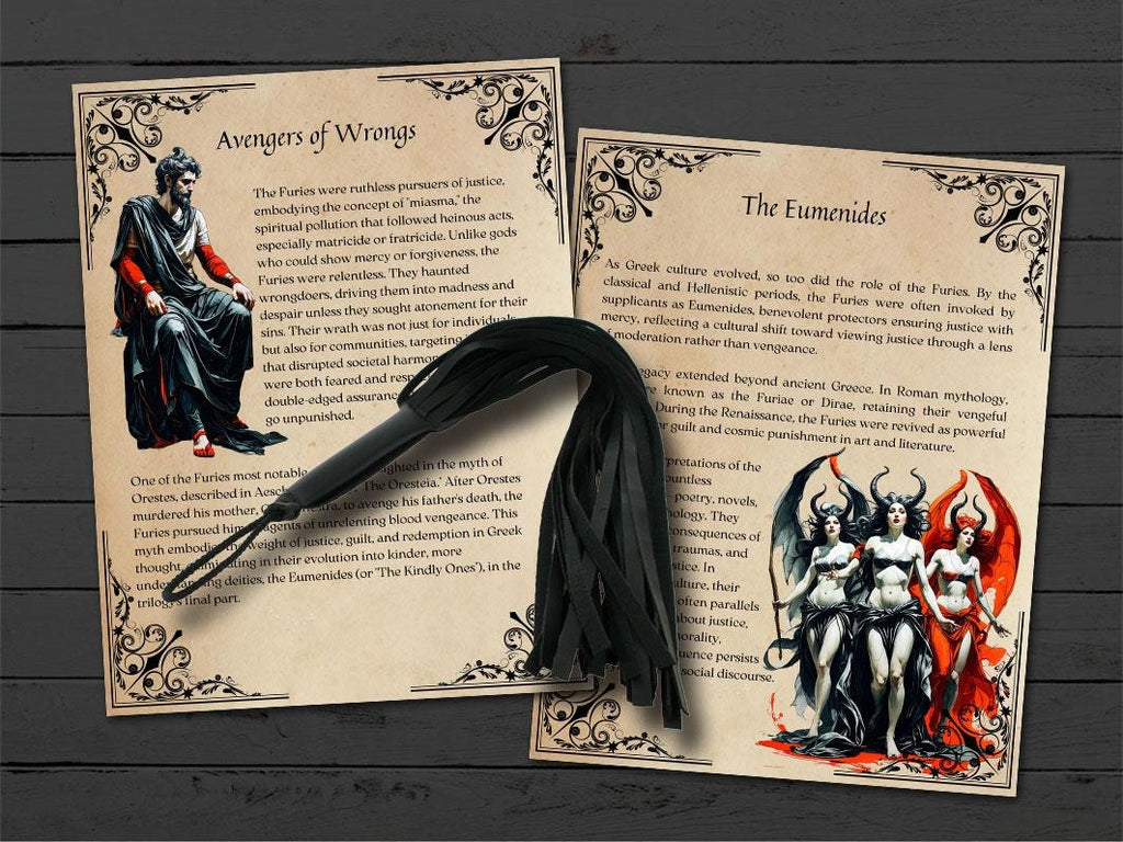 THE FURIES, Greek Mythology, Alecto Megaera  Tisiphone, Goddesses of Vengance & Justice,  Magic and Rituals, 16 Printable Pages - Morgana Magick Spell