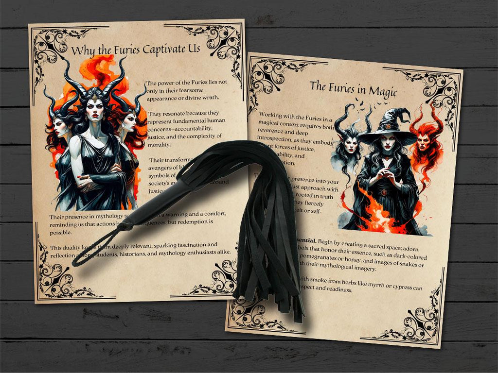 THE FURIES, Greek Mythology, Alecto Megaera  Tisiphone, Goddesses of Vengance & Justice,  Magic and Rituals, 16 Printable Pages - Morgana Magick Spell