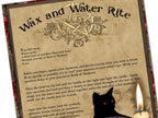 WAX DIVINATION RITUAL, Candle Wax and Water Spell Ritual, Fortune Telling using Melting Wax Predictions, Witchcraft Read Candle Wax Guide - Morgana Magick Spell