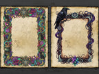 Wicca Parchments: Junk Journal Kit, DIY Spellbook, 40 Enchanted pages for Commercial Use
