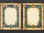 Wicca Parchments: Junk Journal Kit, DIY Spellbook, 40 Enchanted pages for Commercial Use