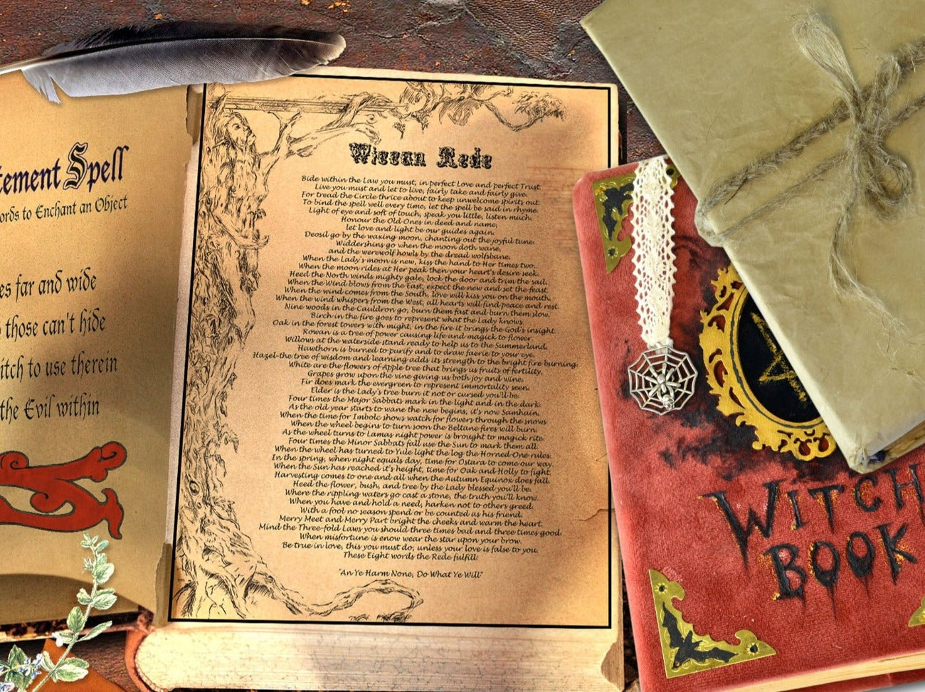  WICCAN REDE the Laws of Wicca, Printable Book of Shadows Page - Morgana Magick Spell