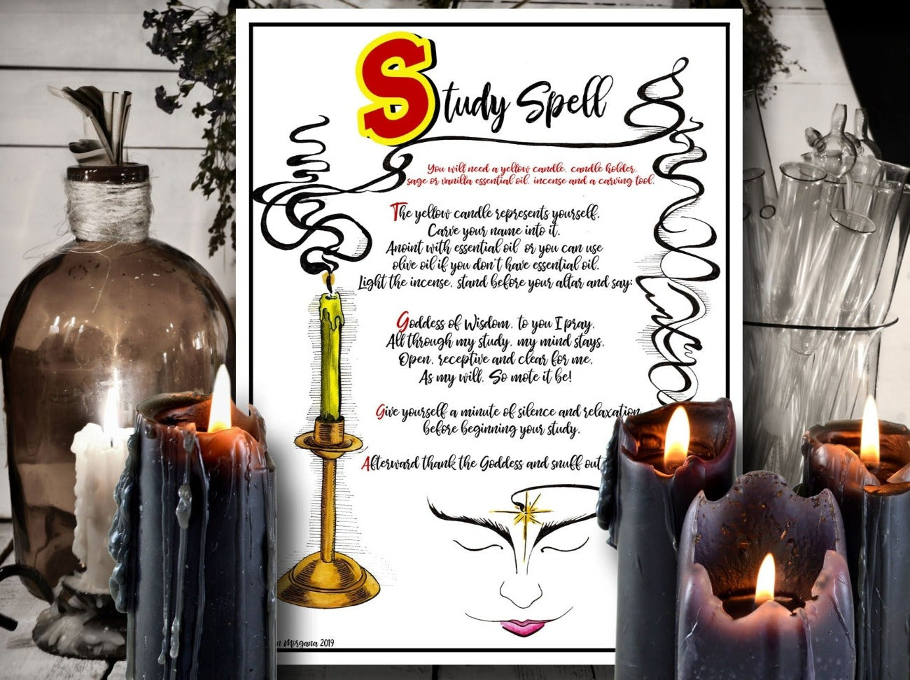 STUDY SPELL Charmed Style, Learning Spell For Good Marks, Memory Spell - Morgana Magick Spell