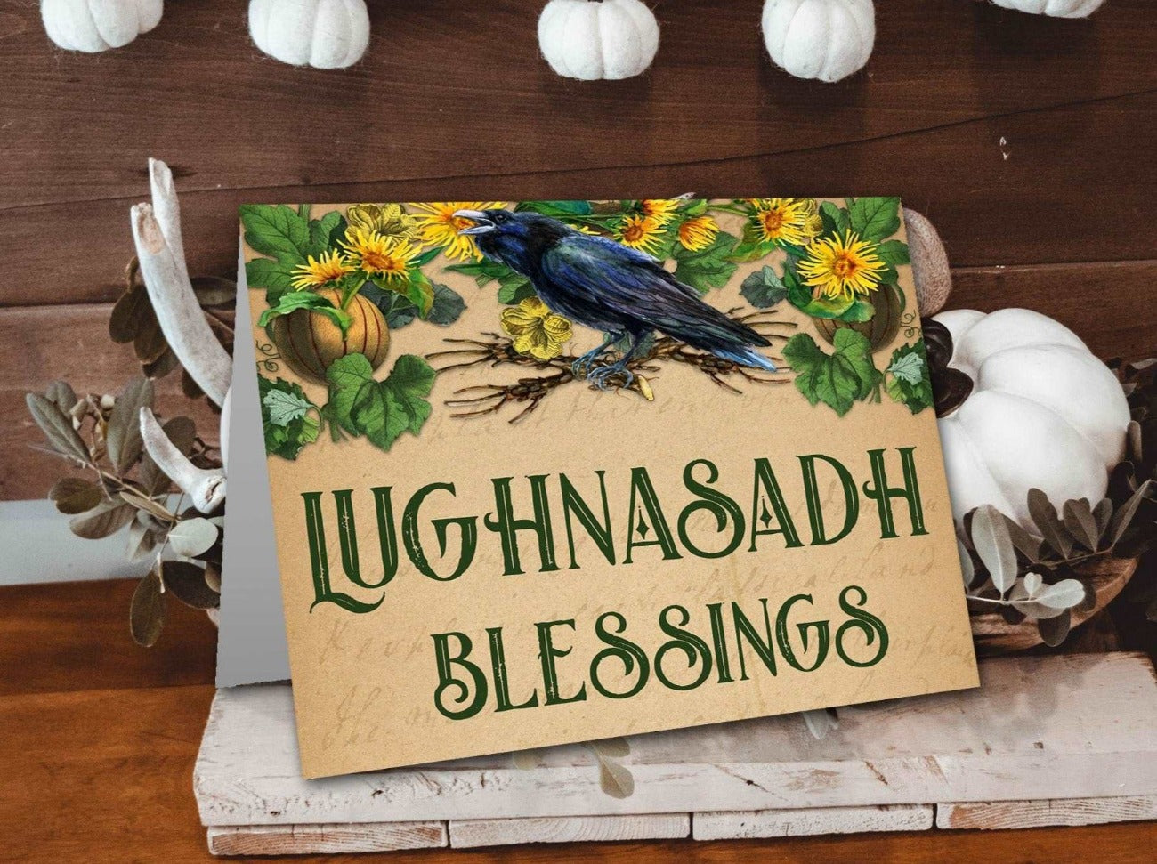 Lughnasadh Blessings Greeting Card - Morgana Magick Spell