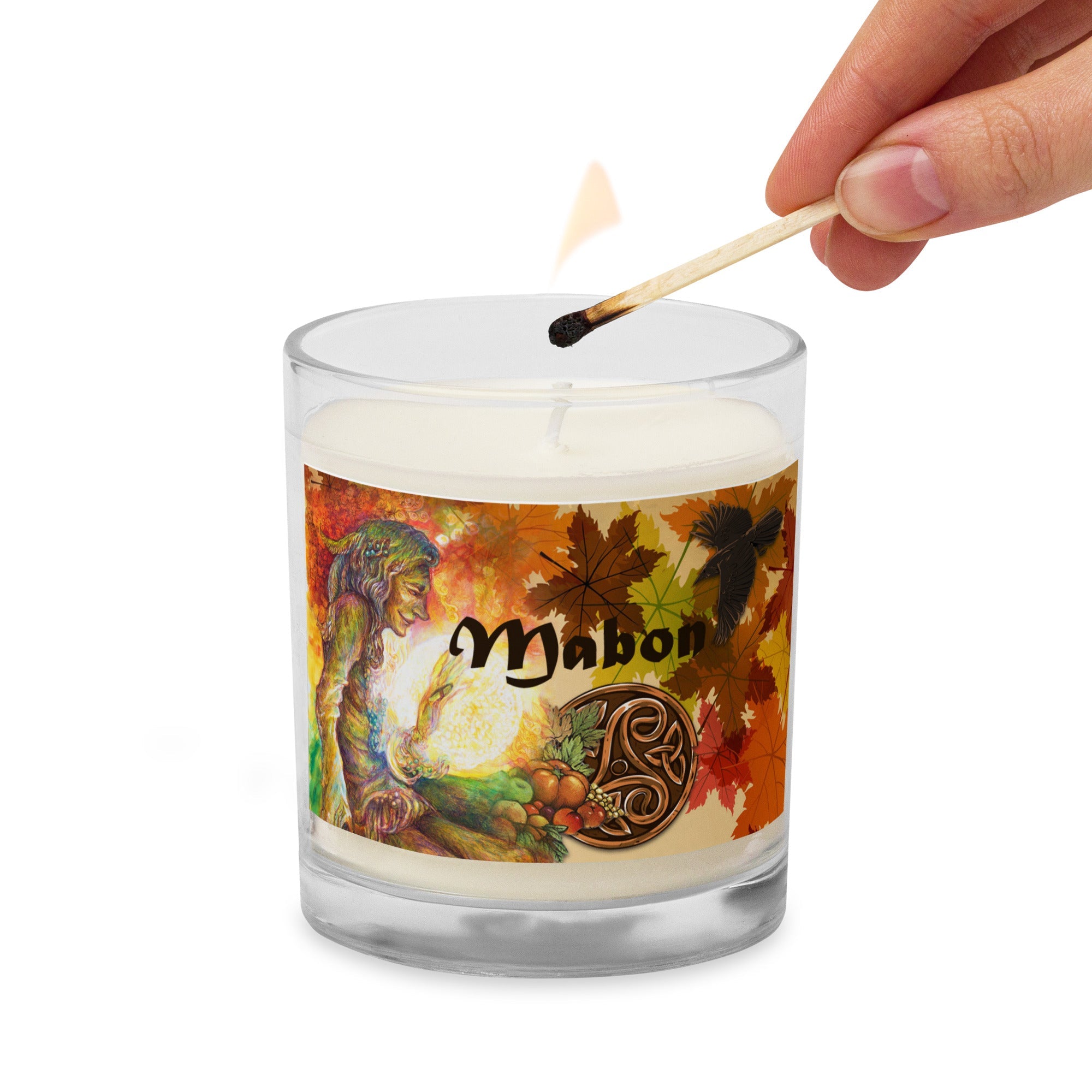 MABON Glass Jar Candle - Morgana Magick Spell