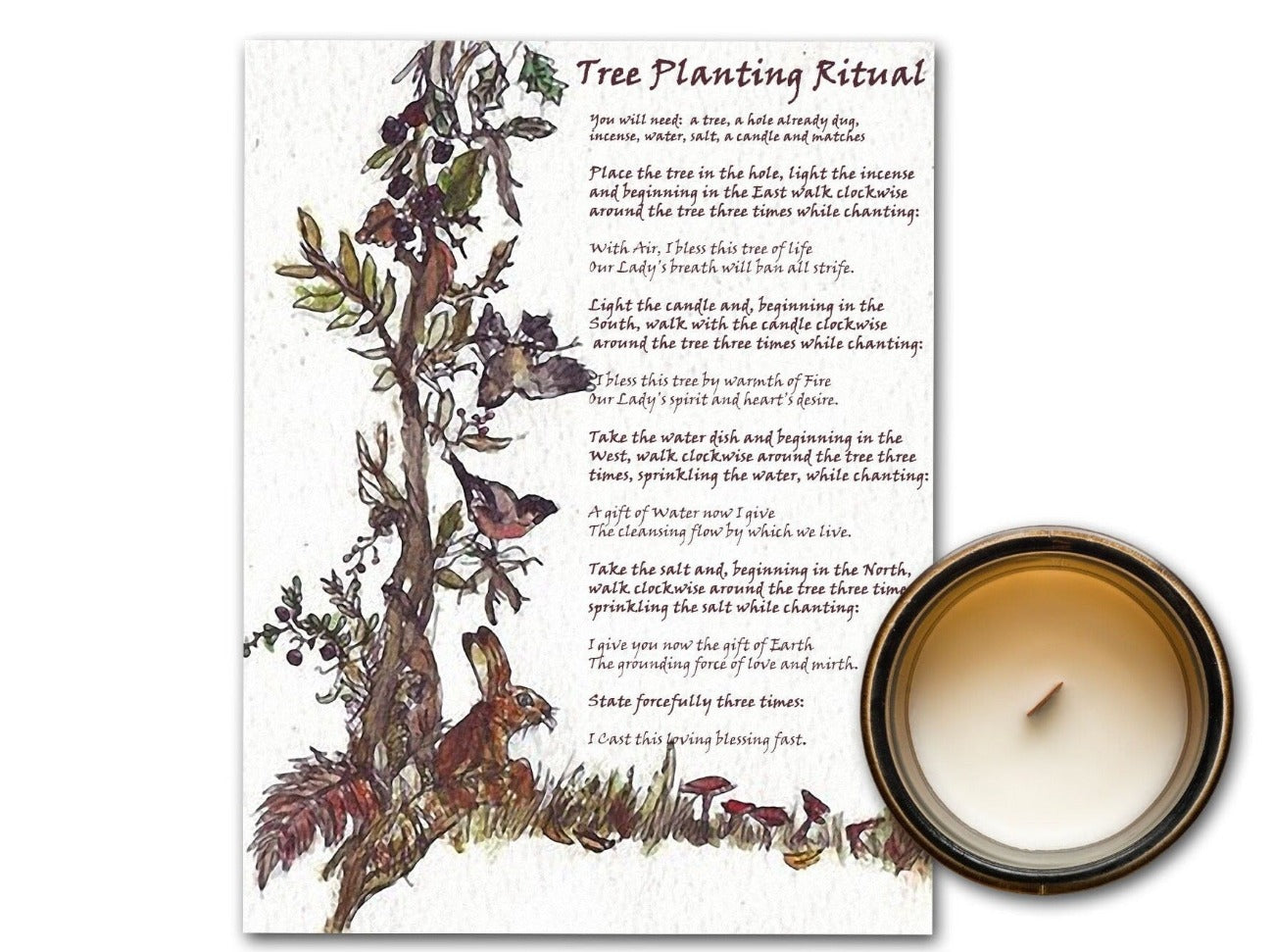TREE PLANTING RITUAL Printable Page - Morgana Magick Spell