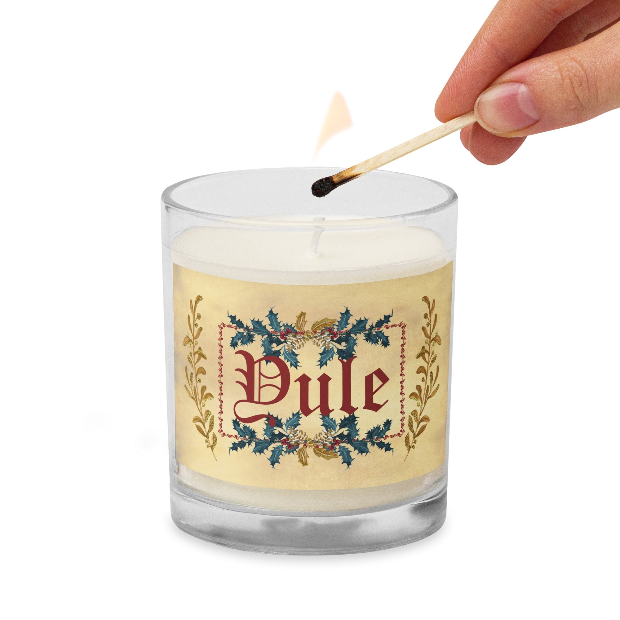 YULE Glass Jar Candle - Morgana Magick Spell